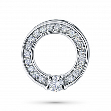 Подвеска из белого золота с бриллиантами (изготовление)