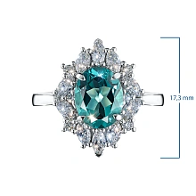 Кольцо из белого золота c бриллиантами