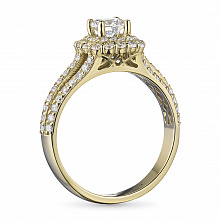 Кольцо из желтого золота с бриллиантами (изготовление)