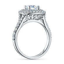 Кольцо из белого золота c бриллиантами