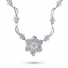 Колье из белого золота с бриллиантом (изготовление)