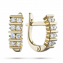 Серьги из золота с бриллиантами (изготовление)