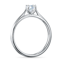 Помолвочное кольцо из белого золота (изготовление) с бриллиантом