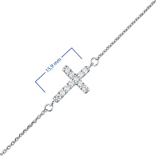 Браслет из белого золота c бриллиантами