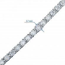 Браслет из белого золота с бриллиантами (изготовление)