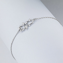 Браслет из серебра с бриллиантом (изготовление)