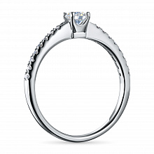 Кольцо из белого золота с бриллиантами (изготовление)