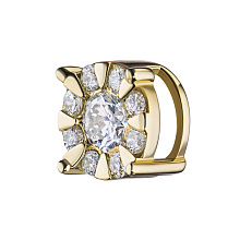 Подвеска из желтого золота с бриллиантами