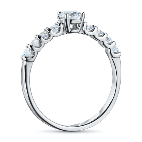 Кольцо из белого золота