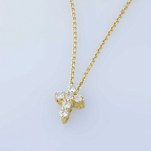 Подвеска из желтого золота c бриллиантами