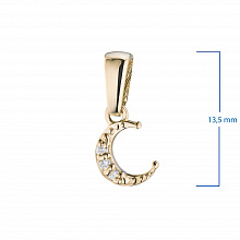 Подвеска из желтого золота с бриллиантом (изготовление)