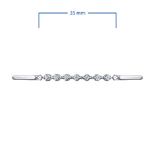 Браслет из серебра c бриллиантами
