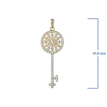 Подвеска из желтого золота (изготовление) с бриллиантами
