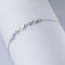 Браслет из белого золота с бриллиантами (изготовление)