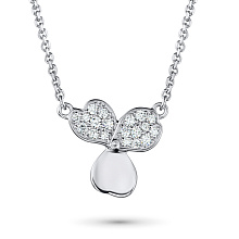 Колье из белого золота с бриллиантами