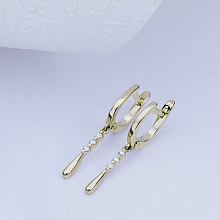 Серьги из белого золота с бриллиантами (изготовление)