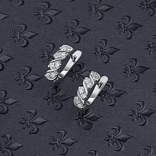 Серьги из белого золота с бриллиантами (изготовление)