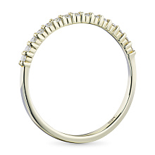 Кольцо из желтого золота с бриллиантами