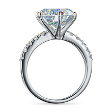 Кольцо из белого золота c бриллиантами