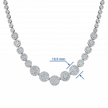 Колье из белого золота с бриллиантами (изготовление)