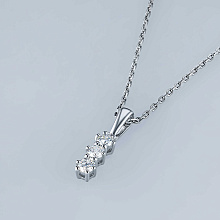 Подвеска из серебра c бриллиантами