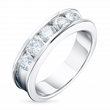 Кольцо из белого золота с бриллиантами (изготовление)