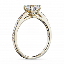 Кольцо из желтого золота с бриллиантами (изготовление)