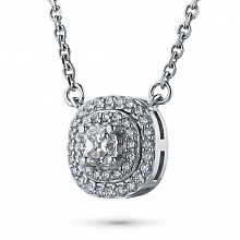 Колье из белого золота с бриллиантами (изготовление)