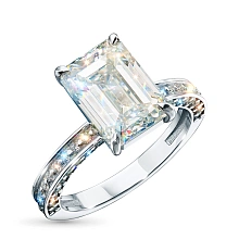 Кольцо из белого золота c бриллиантами