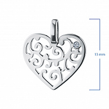 Подвеска из серебра с бриллиантом (изготовление)