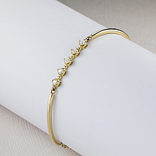 Браслет из желтого золота с бриллиантами