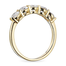 Кольцо из желтого золота c бриллиантами