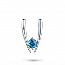 Подвеска из белого золота (изготовление) с бриллиантом