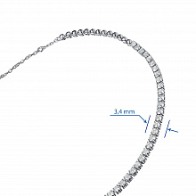 Колье из белого золота с бриллиантами (изготовление)