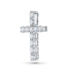 Подвеска из белого золота c бриллиантами