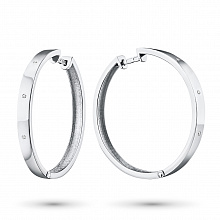 Серьги из серебра с бриллиантами (изготовление)