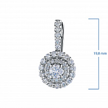 Серьги из белого золота с бриллиантами (изготовление)