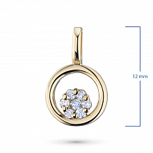 Подвеска из желтого золота с бриллиантами (изготовление)