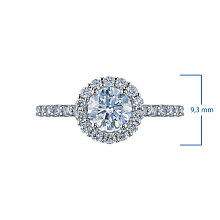 Кольцо из белого золота c бриллиантами