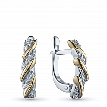 Серьги из белого золота с бриллиантами (изготовление)