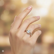 Кольцо из желтого золота c бриллиантами