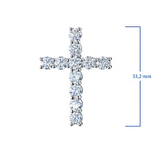 Подвеска из белого золота (изготовление) с бриллиантом