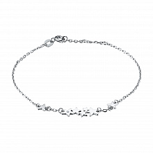 Браслет из серебра с бриллиантом (изготовление)