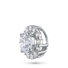 Классическая подвеска из белого золота (изготовление) с бриллиантами