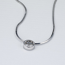 Подвеска из серебра с бриллиантом