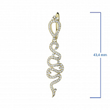 Серьги из желтого золота с бриллиантами (изготовление)