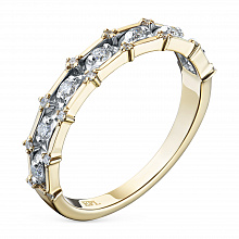 Кольцо из комбинированного золота с бриллиантами (изготовление)