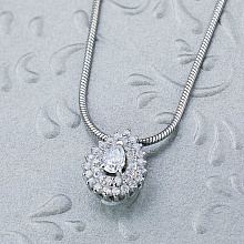 Подвеска из белого золота с бриллиантами (изготовление)