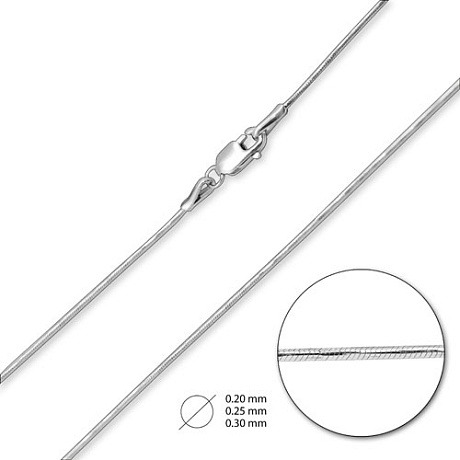 Цепь из белого золота