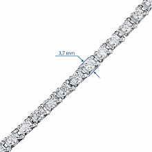 Браслет из белого золота с бриллиантами (изготовление)